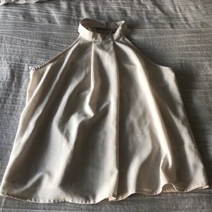 Cute billowy cream top